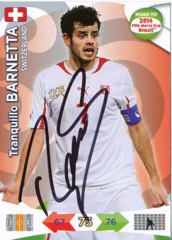 Tranquillo Barnetta  Schweiz  Road to  WM 2014 Panini Card original signiert 