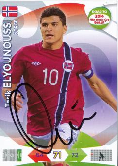 Tarik Elyounoussi  Norwegen  Road to  WM 2014 Panini Card original signiert 