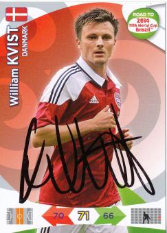 William Kvist  Dänemark  Road to  WM 2014 Panini Card original signiert 