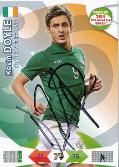 Kevin Doyle  Irland  Road to  WM 2014 Panini Card original signiert 