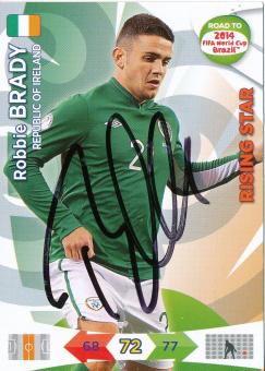 Robbie Brady  Irland  Road to  WM 2014 Panini Card original signiert 