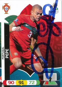 Pepe  Portugal  EM 2012 Panini Card original signiert 