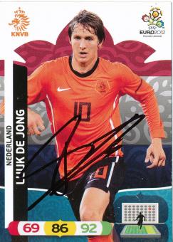Luuk De Jong  Holland  EM 2012 Panini Card original signiert 