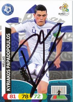 Kyriakos Papadopoulos  Griechenland  EM 2012 Panini Card original signiert 