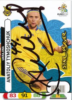 Anatoliy Tymoshchuk  Ukraine  EM 2012 Panini Card original signiert 
