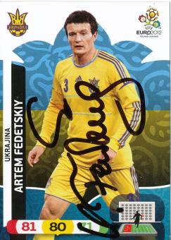 Artem Fedetskiy  Ukraine  EM 2012 Panini Card original signiert 