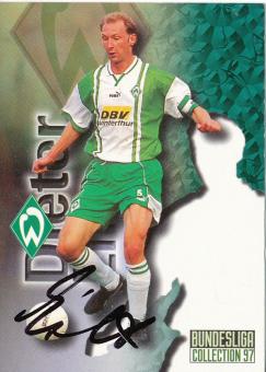 Dieter Eilts  SV Werder Bremen  Panini Bundesliga Card original signiert 