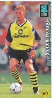 Steffen Freund  Borussia Dortmund  Panini Bundesliga XXL Card original signiert 
