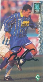 Rodolfo Cardoso  SV Werder Bremen  Panini Bundesliga XXL Card original signiert 
