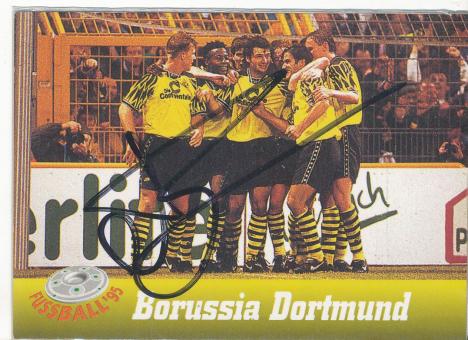 Wolfgang De Beer  Borussia Dortmund  Panini Bundesliga Card original signiert 
