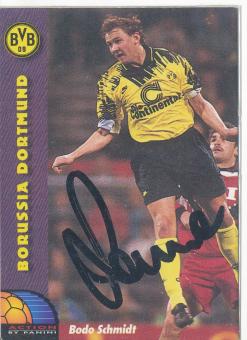 Bodo Schmidt  Borussia Dortmund  Panini Bundesliga Card original signiert 