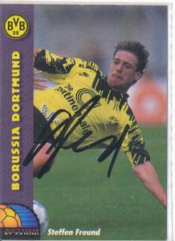 Steffen Freund   Borussia Dortmund  Panini Bundesliga Card original signiert 