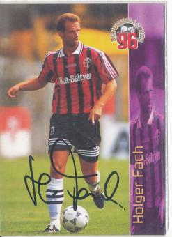 Holger Fach   Bayer 04 Leverkusen  Panini Bundesliga Card original signiert 
