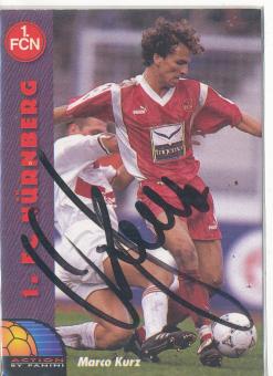 Marco Kurz  FC Nürnberg  Panini Bundesliga Card original signiert 