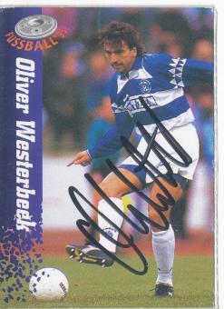 Oliver Westerbeek  MSV Duisburg  Panini Bundesliga Card original signiert 