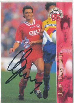 Uwe Wegmann  FC Kaiserslautern  Panini Bundesliga Card original signiert 