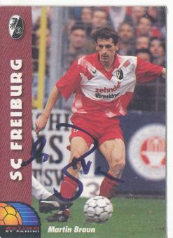 Martin Braun  SC Freiburg  Panini Bundesliga Card original signiert 