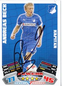 Andreas Beck  TSG 1899 Hoffenheim  2012/2013 Match Attax Card orig. signiert 