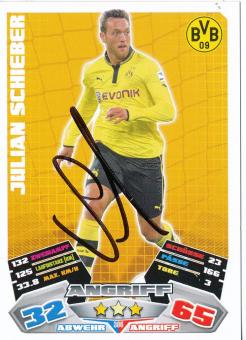 Julian Schieber  Borussia Dortmund  2012/2013 Match Attax Card orig. signiert 