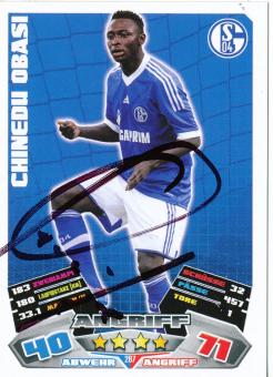 Chinedu Obasi  FC Schalke 04    2012/2013 Match Attax Card orig. signiert 