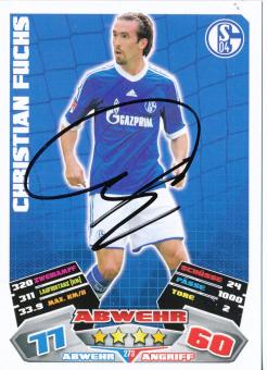 Christian Fuchs   FC Schalke 04    2012/2013 Match Attax Card orig. signiert 