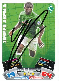 Joseph Akpala  SV Werder Bremen   2012/2013 Match Attax Card orig. signiert 
