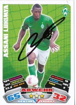 Assani Lukimya  SV Werder Bremen   2012/2013 Match Attax Card orig. signiert 