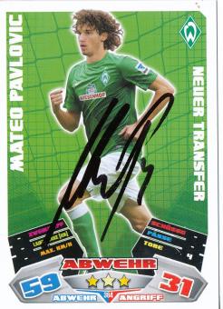 Mateo Pavlovic  SV Werder Bremen   2012/2013 Match Attax Card orig. signiert 