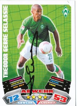 Theodor Gebre Selassie  SV Werder Bremen   2012/2013 Match Attax Card orig. signiert 