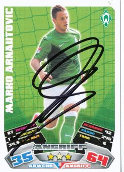 Marko Arnautovic  SV Werder Bremen   2012/2013 Match Attax Card orig. signiert 