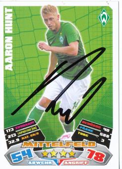 Aaron Hunt  SV Werder Bremen   2012/2013 Match Attax Card orig. signiert 