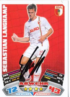 Sebastian Langkamp  FC Augsburg   2012/2013 Match Attax Card orig. signiert 
