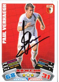 Paul Verhaegh  FC Augsburg   2012/2013 Match Attax Card orig. signiert 