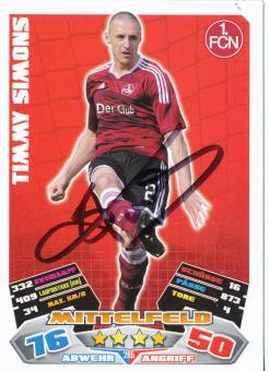Timmy Simons  FC Nürnberg   2012/2013 Match Attax Card orig. signiert 