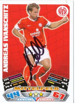 Andreas Ivanschitz  FSV Mainz 05   2012/2013 Match Attax Card orig. signiert 