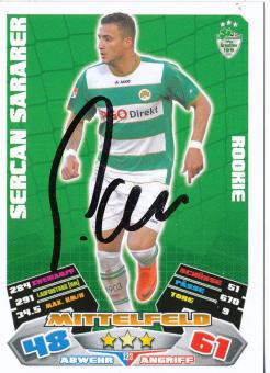 Sercan Sararer  SpVgg Greuther Fürth  2012/2013 Match Attax Card orig. signiert 