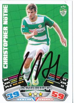 Christopher Nöthe  SpVgg Greuther Fürth  2012/2013 Match Attax Card orig. signiert 