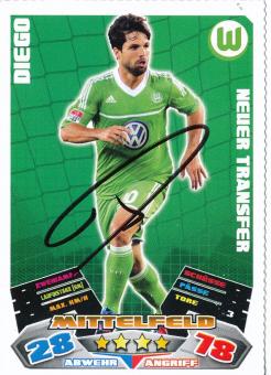 Diego   VFL Wolfsburg  2012/2013 Match Attax Card orig. signiert 