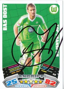 Bas Dost   VFL Wolfsburg  2012/2013 Match Attax Card orig. signiert 