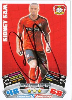 Sidney Sam  Bayer 04 Leverkusen  2012/2013 Match Attax Card orig. signiert 