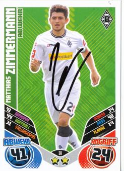 Matthias Zimmermann  Borussia Mönchengladbach  2011/2012 Match Attax Card orig. signiert 