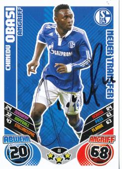 Chinedu Obasi  FC Schalke 04  2011/2012 Match Attax Card orig. signiert 