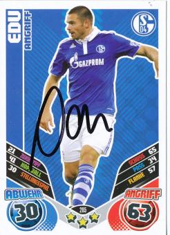 Edu  FC Schalke 04  2011/2012 Match Attax Card orig. signiert 