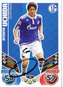 Atsuto Uchida  FC Schalke 04  2011/2012 Match Attax Card orig. signiert 