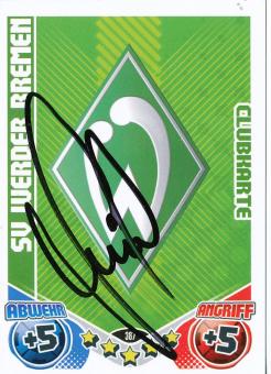Thomas Schaaf  SV Werder Bremen  2011/2012 Match Attax Card orig. signiert 