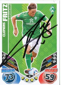 Clemens Fritz  SV Werder Bremen  2011/2012 Match Attax Card orig. signiert 