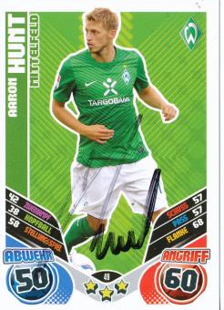 Aaron Hunt  SV Werder Bremen  2011/2012 Match Attax Card orig. signiert 