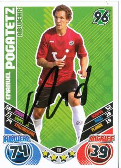 Emanuel Pogatetz  Hannover 96  2011/2012 Match Attax Card orig. signiert 