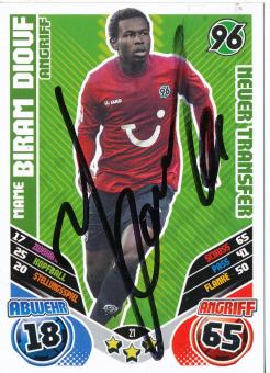 Mane Biram Diouf  Hannover 96  2011/2012 Match Attax Card orig. signiert 
