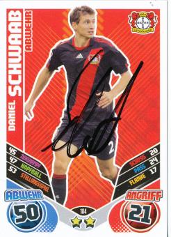 Daniel Schwaab  Bayer 04 Leverkusen  2011/2012 Match Attax Card orig. signiert 